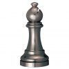 Cast Chess-eveque-noir